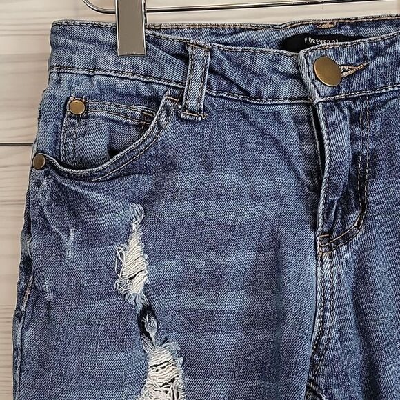 Forever 21 destructed skinny jeans Size 24 - Picture 6 of 13